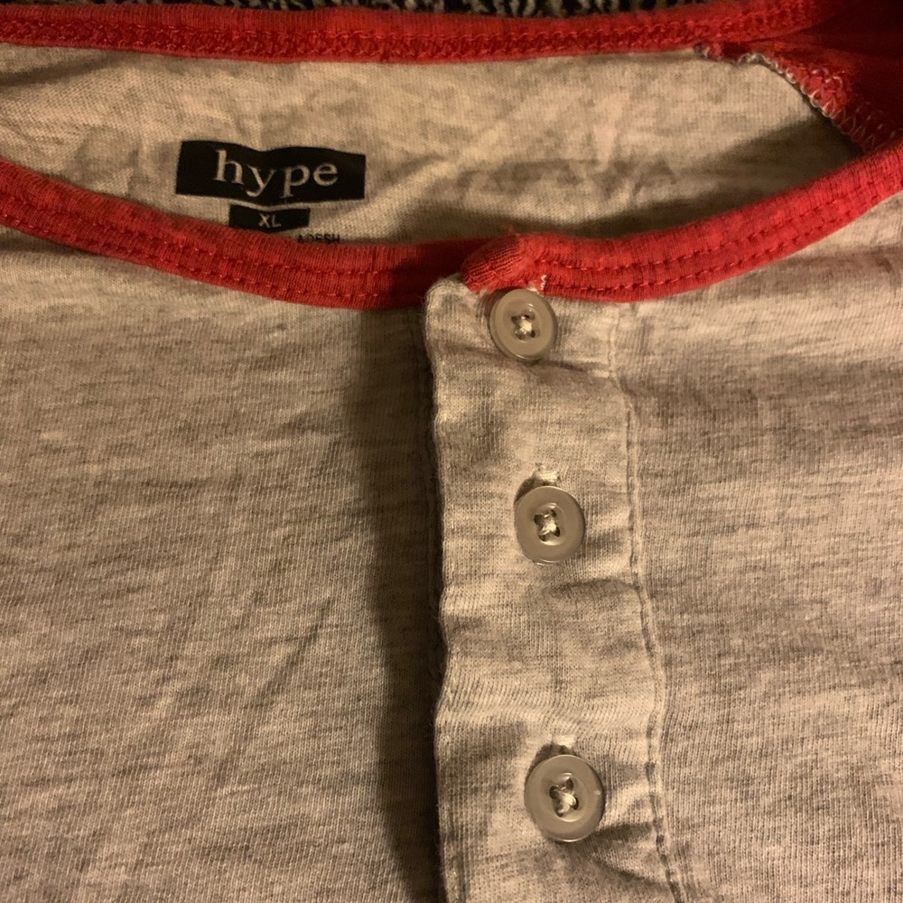 Hype Henley/Baseball Tee